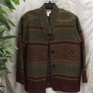 Coldwater Creek Tweed Button Jacket